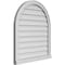 Ekena Millwork Round Top Surface Mount PVC Gable Vent w/ 2"W x 2"P Brickmould Sill Frame, 28"W x 32"H GVPRT28X3203SN - alternate 2